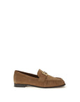 Fendi Brown Lamb Ovis Aries Aries Slip-On Loafers