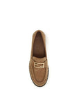 Fendi Brown Lamb Ovis Aries Aries Slip-On Loafers