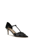 Valentino Garavani Black Calf Leather Bos Taurus High Heel Pumps