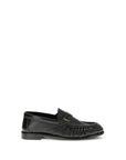 Saint Laurent Black Lamb Ovis Aries Aries Slip-On Loafers
