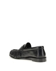 Saint Laurent Black Lamb Ovis Aries Aries Slip-On Loafers