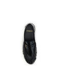 Saint Laurent Black Lamb Ovis Aries Aries Slip-On Loafers