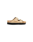 Birkenstock Beige Synthetic Platform Sandals