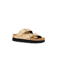 Birkenstock Beige Synthetic Platform Sandals