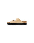 Birkenstock Beige Synthetic Platform Sandals