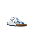 Birkenstock Blue Artificial Leather Slippers