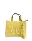 Twinset Yellow PU Women Handbag