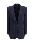 Max Mara Blue Triacetate Blazer