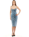 Moschino Multicolor Cotton Casual Dress