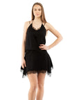 Moschino Black Marabou Casual Dress