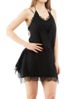 Moschino Black Marabou Casual Dress
