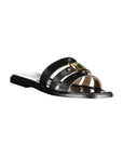 Twinset Black Leather Women's Sandal
