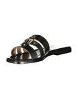 Twinset Black Leather Women's Sandal