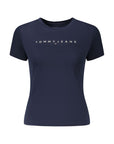 Tommy Hilfiger Blue Cotton Women T-Shirt