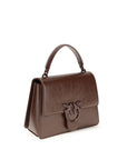 PINKO Brown Lamb Ovis Aries Aries Handbag