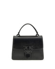 PINKO Black Goatskin Handbag