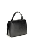 PINKO Black Goatskin Handbag