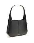 Michael Kors Black Calf Leather Bos Taurus Shoulder Bag