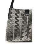 Balmain Black Cotton Shoulder Bag
