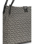 Balmain Black Cotton Shoulder Bag