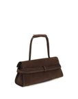 Moschino Brown Calf Leather Bos Taurus Shoulder Bag