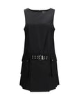 Ganni Black Recycled Polyamide Casual Dress