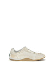 Gucci White Calf Leather Bos Taurus Low Top Sneakers