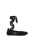 Gucci Black Fabric Ballet Flats