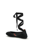 Gucci Black Fabric Ballet Flats