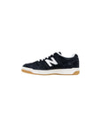 New Balance Black And White Leather Athletic Sneakers
