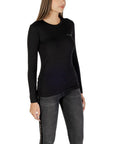 Armani Exchange Black Cotton Long Sleeve T-Shirt