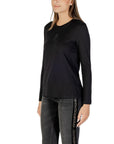 Armani Exchange Black Cotton Long Sleeve T-Shirt