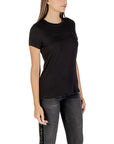 Armani Exchange Black Cotton T-Shirt