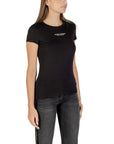 Armani Exchange Black Cotton T-Shirt