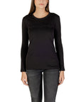 Armani Exchange Black Cotton Long Sleeve T-Shirt