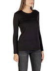 Armani Exchange Black Cotton Long Sleeve T-Shirt