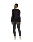 Armani Exchange Black Cotton Long Sleeve T-Shirt