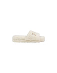 Ralph Lauren Cream Textile Slippers