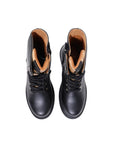 Alviero Martini Prima Classe Black Polyethylene Lace-Up Boots