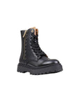 Alviero Martini Prima Classe Black Polyethylene Lace-Up Boots