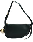 Burberry Green Leather Shoulder Bag