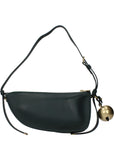 Burberry Green Leather Shoulder Bag