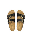 Birkenstock Black Synthetic Flat Sandals