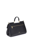 Dolce & Gabbana Black Calf Leather Bos Taurus Shoulder Bag