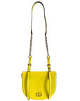 Twinset Yellow PU Women Crossbody Bag