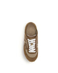 Balmain Beige Calf Leather Bos Taurus Athletic Sneakers