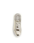 PINKO Gold Calf Leather Bos Taurus Platform Sneakers
