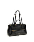 Dolce & Gabbana Black Calf Leather Bos Taurus Shoulder Bag