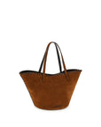 Staud Brown Calf Leather Bos Taurus Handbag