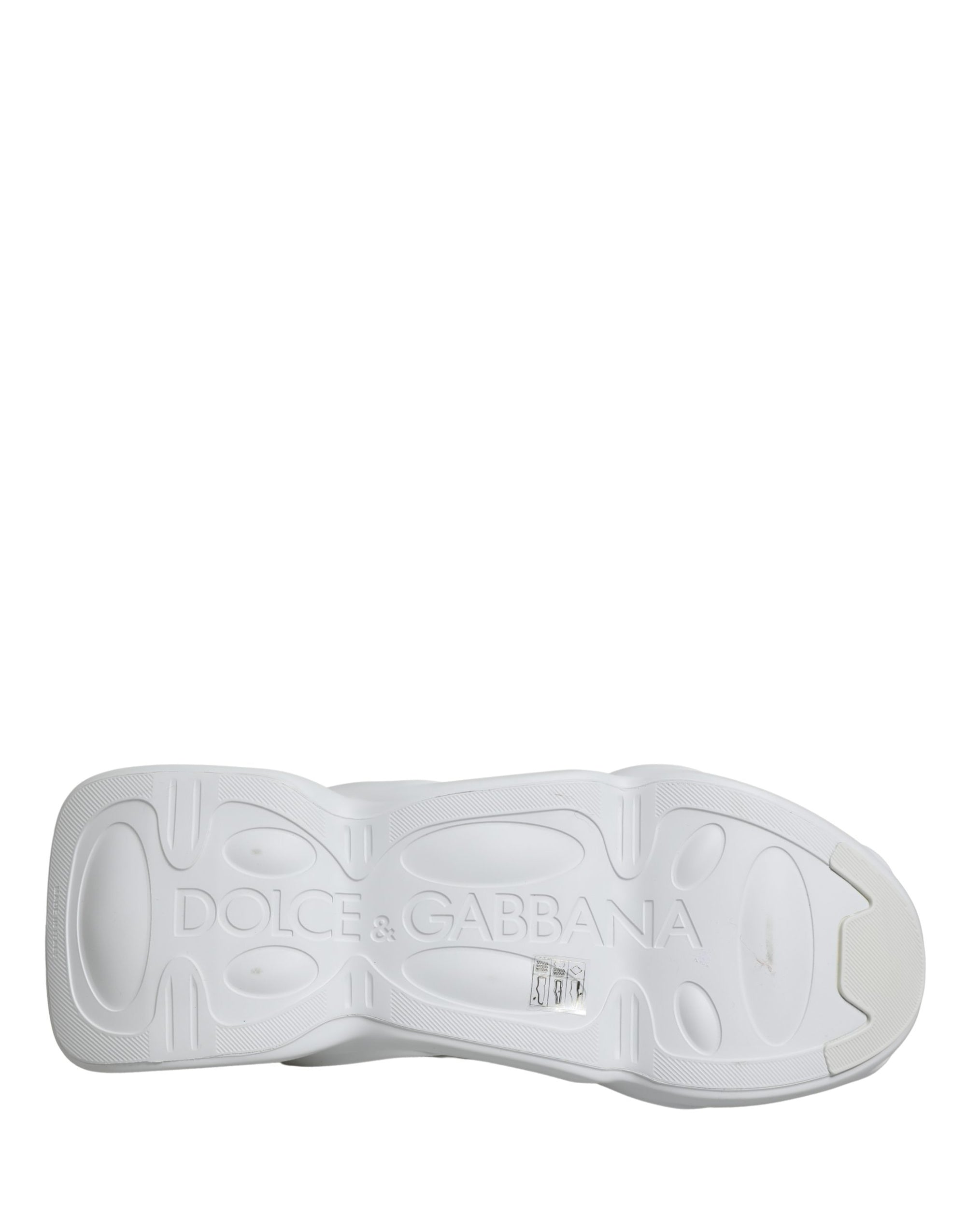 Dolce &amp; Gabbana White Slip On Wave Low Top Sneakers Shoes